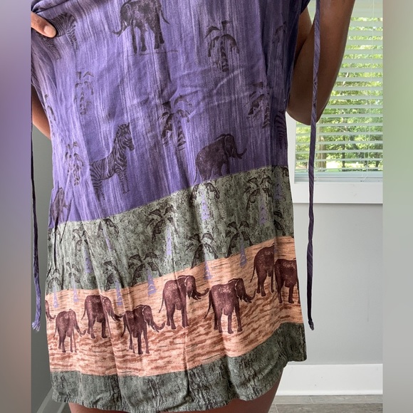 90s safari maxi dress - Picture 5 of 6